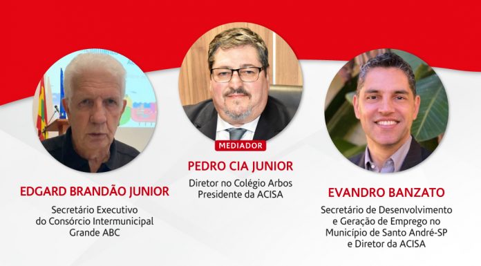 Live da Acisa discute sobre retomada econômica no ABC Live tem como objetivo discutir sobre a retomada da economia na região. Foto: Divulgação/ACISA