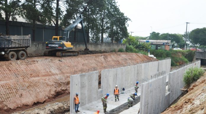 Semasa inicia nova etapa da canalização do córrego Cassaquera Intervenção vai melhorar escoamento das águas e minimizar a ocorrência de enchentes. Foto: Divulgação/Semasa