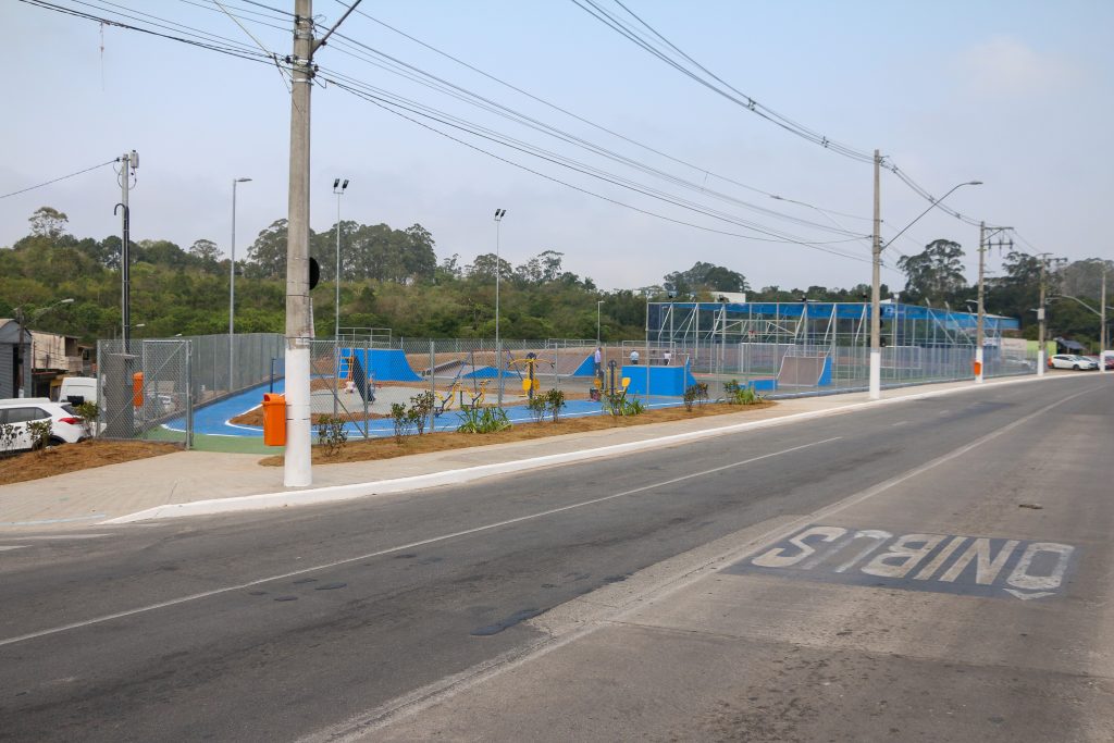 Arena de esportes localizada no Jardim Falcão. Foto: Divulgação/PMSBC