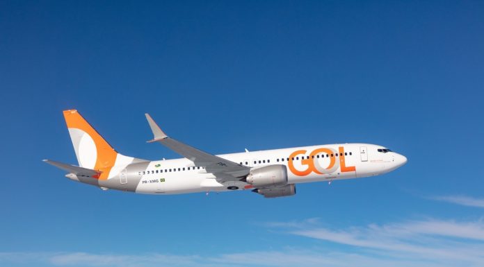 GOL realiza o primeiro voo técnico com o Boeing 737 MAX Boeing 737 MAX. Foto: Divulgação/GOL