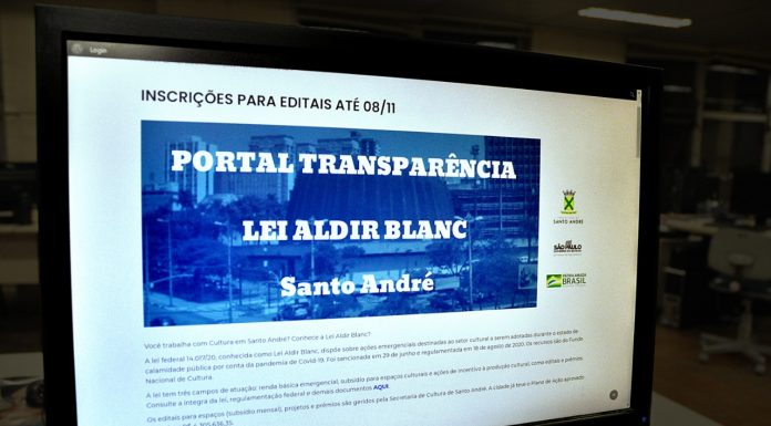 Lei Aldir Blanc: Prazo para Santo André é até amanhã Propostas selecionadas receberão recursos federais voltados a auxiliar o setor cultural. Foto: Angelo Baima/PSA