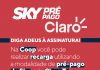 Recarga de TV pré-paga é novo serviço da COOP Serviço estará disponível para Sky Tv e Claro Tv. Foto: Divulgação