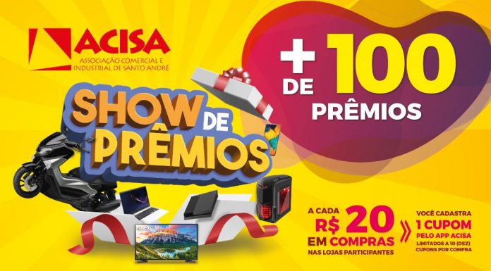 ACISA lança nova edição da campanha Show de Prêmios
