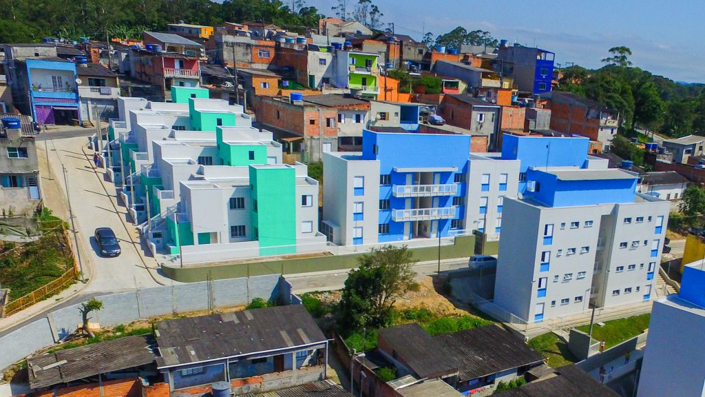 Novas moradias do bairro Capelinha. Foto: Gabriel Inamine/PMSBC