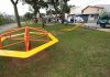 Moradores ganham nova área de lazer A praça recebeu revitalização geral, além de iluminação em LED, instalação de quadra, campo e academia. Foto: Alex Cavanha/PSA