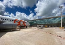 GOL inaugura novo terminal com operação de nova aeronave GOL inaugura novo terminal de Cascavel com primeira operação do Boeing 737-800. Foto: Divulgação