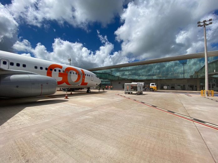 GOL inaugura novo terminal de Cascavel com primeira operação do Boeing 737-800. Foto: Divulgação