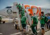 GOL freta aeronaves para jogadores irem à final no Rio de Janeiro Os dois times viajaram para a decisão no estádio do Maracanã em aviões personalizados. Foto: Divulgação/GOL