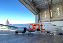 GOL recebe nova aeronave Boeing 737 MAX 8. Foto: Divulgação