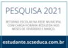 Prefeitura lança nova pesquisa sobre retorno das aulas presenciais A pesquisa sobre retomada das aulas vai até 29/01. Foto: Divulgação/PMSCS
