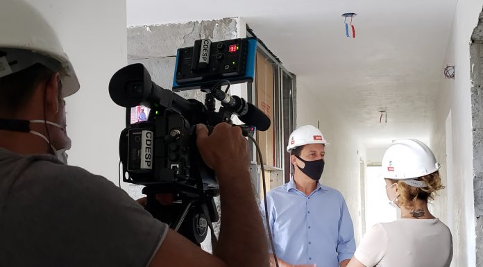 Construtora repercute dados positivos do setor O diretor técnico Milton Bigucci Junior em entrevista ao Jornal Nacional, da Rede Globo. Foto: Divulgação