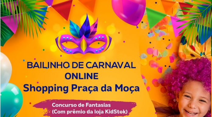 Carnaval online para crianças é a novidade do Shopping Praça da Moça Gincanas, músicas típicas e concurso de fantasias vão fazer a criançada pular e gastar muita energia em casa. Foto: Divulgação