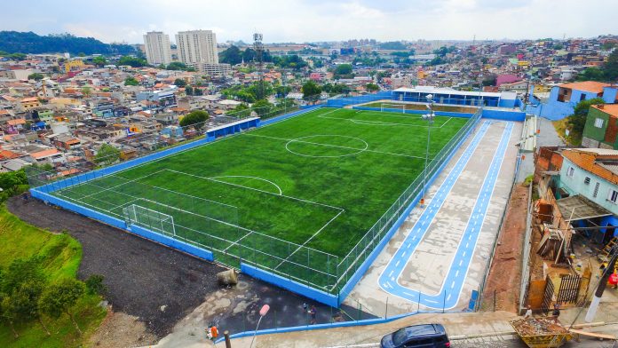 Campo do São José revitalizado. Foto: Ricardo Cassin/PMSBC