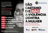 Prefeitura lança campanha de combate à violência contra a mulher Flyer da Campanha. Foto: Divulgação/PMSCS