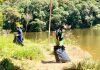 Semasa apreende equipamentos para pesca em área de proteção ambiental Objetos foram achados no Parque do Pedroso durante ação de limpeza realizada neste sábado. Foto: Divulgação/Semasa
