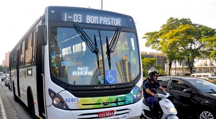 Ônibus municipais de Santo André interrompem circulação das 22h às 4h Ônibus municipais de Santo André. Foto: Angelo Baima/PSA