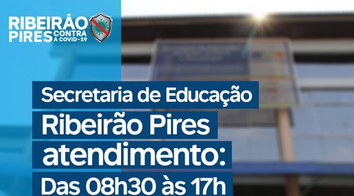Ribeirão Pires adia retorno de aulas presenciais Secretaria de Educação mantém diálogo aberto com comunidade escolar e adota medidas para garantir retomada segura de atividades. Foto: Divulgação