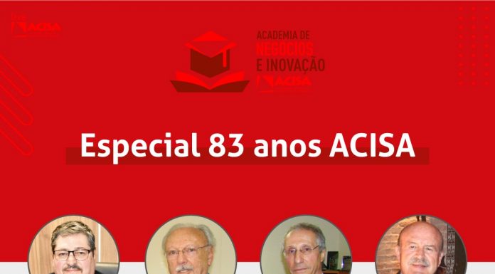 Ex-dirigentes abordam história da ACISA em live Live acontece nesta quarta-feira, 03/03. Foto: Divulgação/ACISA