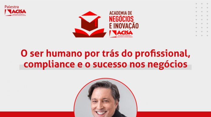 ACISA promove palestra com profissional de renome internacional Evento acontece no próximo dia 23. Foto: Divulgação/ACISA