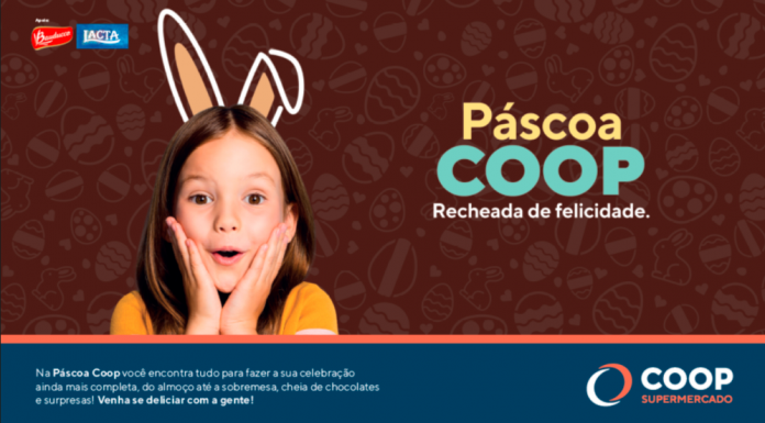 COOP lança Campanha de Páscoa e prevê crescimento nas vendas Campanha de Páscoa da COOP. Foto: Divulgação