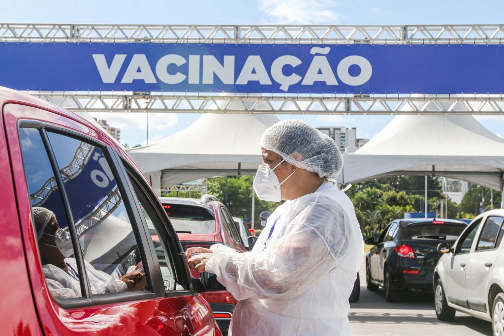 Vacinação no Paço Municipal de São Bernardo. Foto: Gabriel Inamine/PMSBC