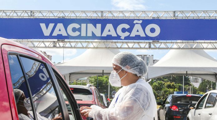 São Bernardo antecipa vacinação de 45 a 49 anos Vacinação no Paço Municipal de São Bernardo. Foto: Gabriel Inamine/PMSBC