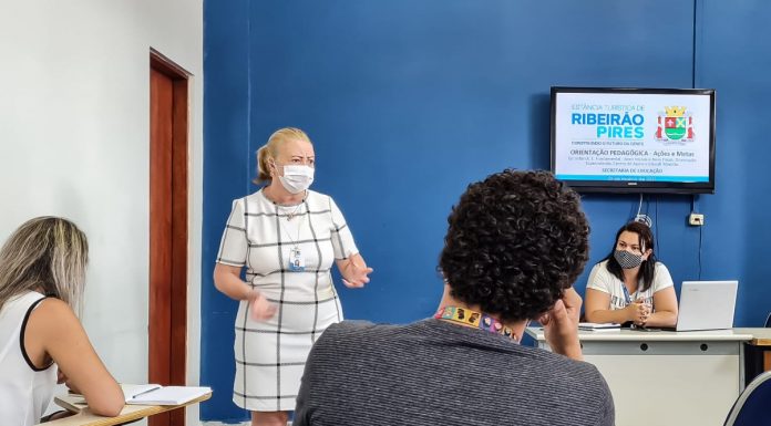 Ribeirão Pires inicia recuperação de escolas e reestrutura rede de ensino Desafios pedagógicos no ensino remoto e preparativos para a retomada segura de atividades presenciais foram temas centrais no período. Foto: Divulgação/PMRP