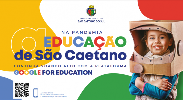 Capa da cartilha sobre educação. Foto: Divulgação/PMSCS