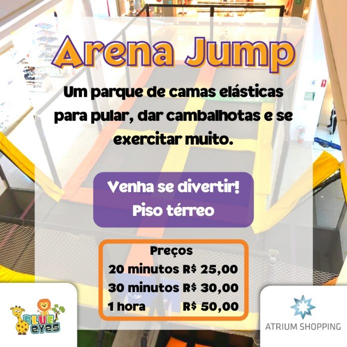 Arena Jump Kids garante diversão para a criançada. Foto: Divulgação