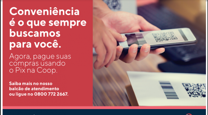 COOP adere ao pagamento via PIX Novidade irá facilitar as transações. Foto: Divulgação/COOP