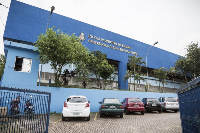 Escola Municipal Prof. Alcina Dantas Feijão. Foto: Letícia Teixeira/PMSCS