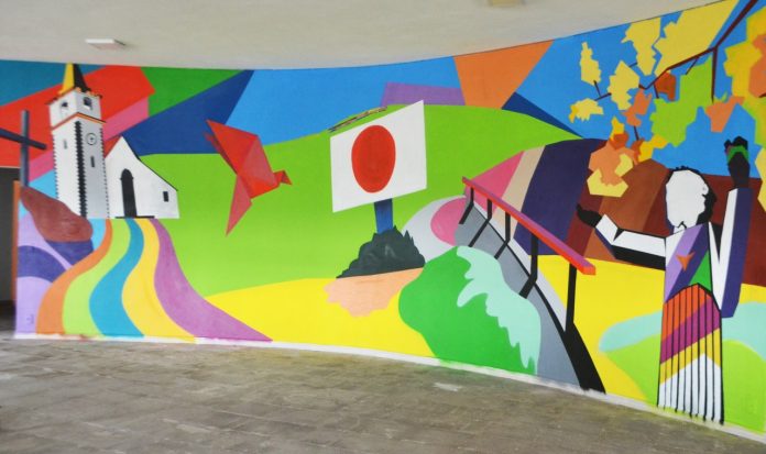 Painel do artista Cláudio Martucci fará parte do acervo da Pinacoteca Municipal “Guilherme de Carvalho Dias”, em Ribeirão Pires. Foto: PMETRP - Bruno Menezes
