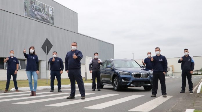 BMW Group Brasil celebra milhares de veículos produzidos BMW X1 é destaque, sendo o modelo 70 mil a ser fabricado em Araquari desde a inauguração da fábrica em 2014. Foto: Divulgação