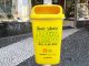 Lixeiras de Santo André têm novos adesivos para estimular descarte correto de resíduos Visual moderno faz referência a um dos 17 Objetivos de Desenvolvimento Sustentável, estabelecidos pela ONU. Foto: Divulgação/Semasa