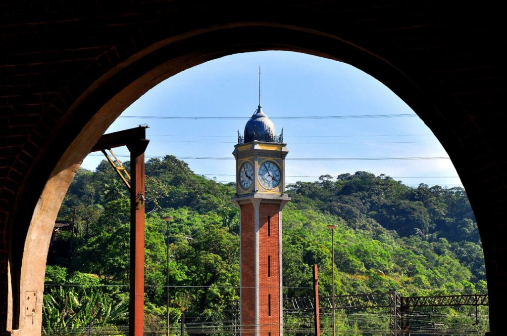 Torre do relógio de Paranapiacaba. Foto: Angelo Baima/PSA