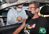 Santo André imuniza pessoas com comorbidades acima de 30 anos Vacinação ocorre no sistema drive thru. Foto: Helber Aggio/PSA