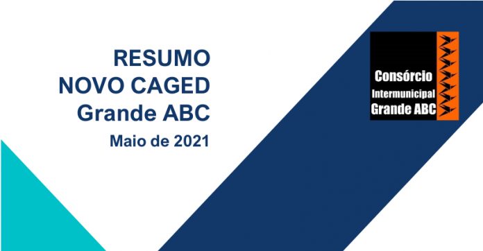 Dados do Ministério da Economia foram organizados em boletim regional pelo Consórcio ABC. Arte: Divulgação/Consórcio ABC