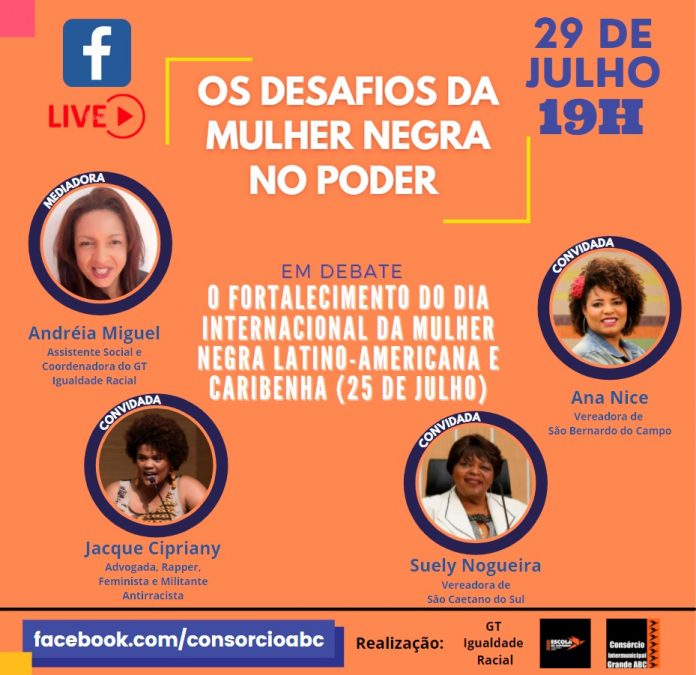 Evento será transmitido ao vivo na página da entidade regional no Facebook. Arte: Divulgação/ Consórcio ABC
