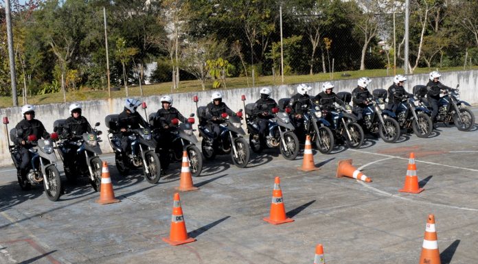 Guardas Civis passam por treinamento Agentes de segurança participaram de formação com instrutor da Rocam e também no Centro de Formação da Guarda Civil Municipal. Foto: Angelo Baima/PSA