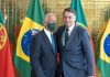 Presidente de Portugal faz visita rápida ao Brasil Encontro do Presidente Marcelo Rebelo de Sousa se encontrou com Bolsonaro. Foto: Divulgação oficial Presidência de Portugal