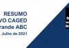 ABC abre mais postos de trabalho Dados do Ministério da Economia foram organizados em boletim regional pelo Consórcio ABC. Arte: Divulgação