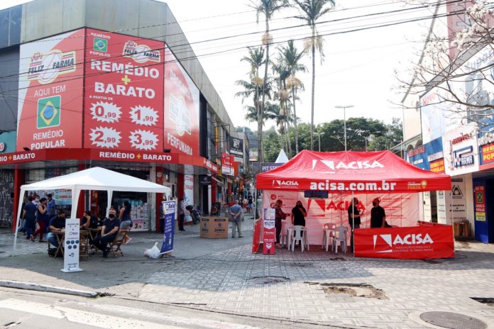 Desta vez, stand foi montado na Vila Luzita. Foto: Helber Aggio/PSA