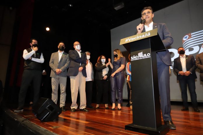 Vice-governador de São Paulo Rodrigo Garcia esteve em Diadema e anunciou novidades. Foto: Alex Cavanha/PSA