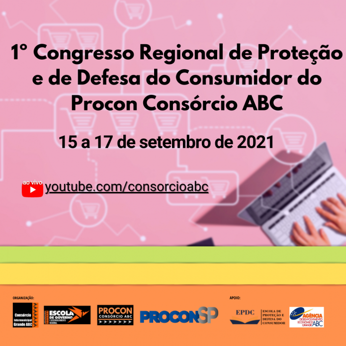 Evento é organizado pelo Consórcio ABC em parceria com a Fundação Procon-SP. Arte: Divulgação/Consórcio ABC