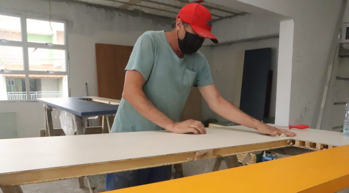 Obras da creche Mirante I estão 72% concluídas Trabalhos seguem a todo vapor. Foto: Helber Aggio/PSA