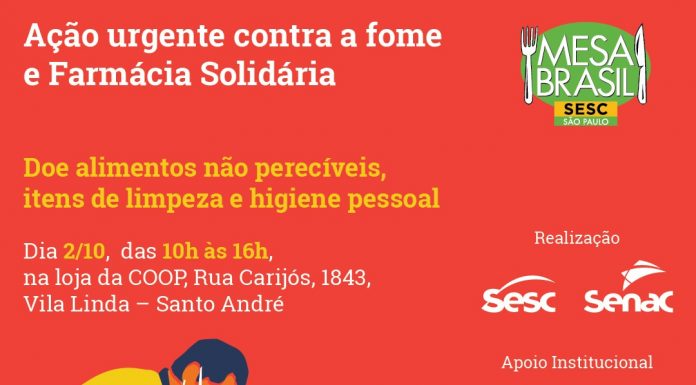 COOP participa de ação solidária Ação auxilia pessoas em estado de vulnerabilidade. Arte: Divulgação