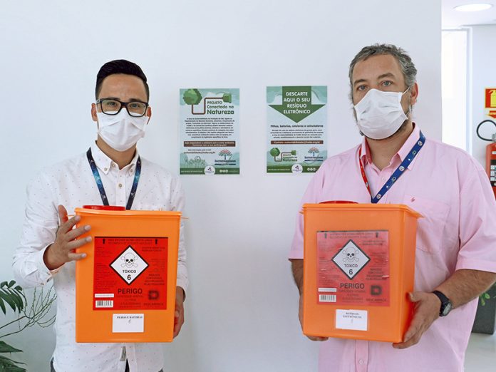 Elson Queiroz e Pedro Charles, do departamento de Sustentabilidade da FUABC. Foto: Divulgação/FUABC