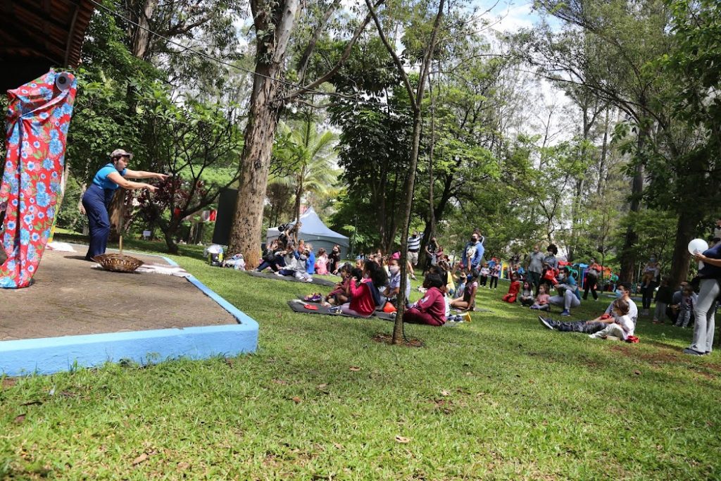 Atividades ao ar livre foram realizadas no Parque Cidade das Crianças. Foto:  Regina Maria Secult/ PMSCS