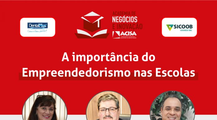 ACISA promove mais uma live nesta semana Evento online acontece na próxima quinta-feira, 07/10. Arte: Divulgação