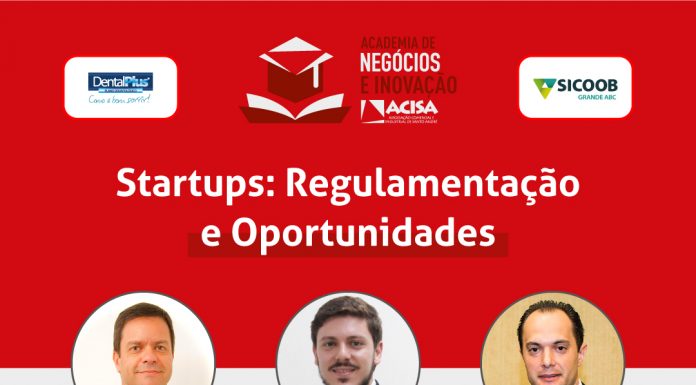 Regulamentação de Startups é tema de live nesta semana Evento online será na próxima quinta-feira, 21/10. Arte: Divulgação/ACISA